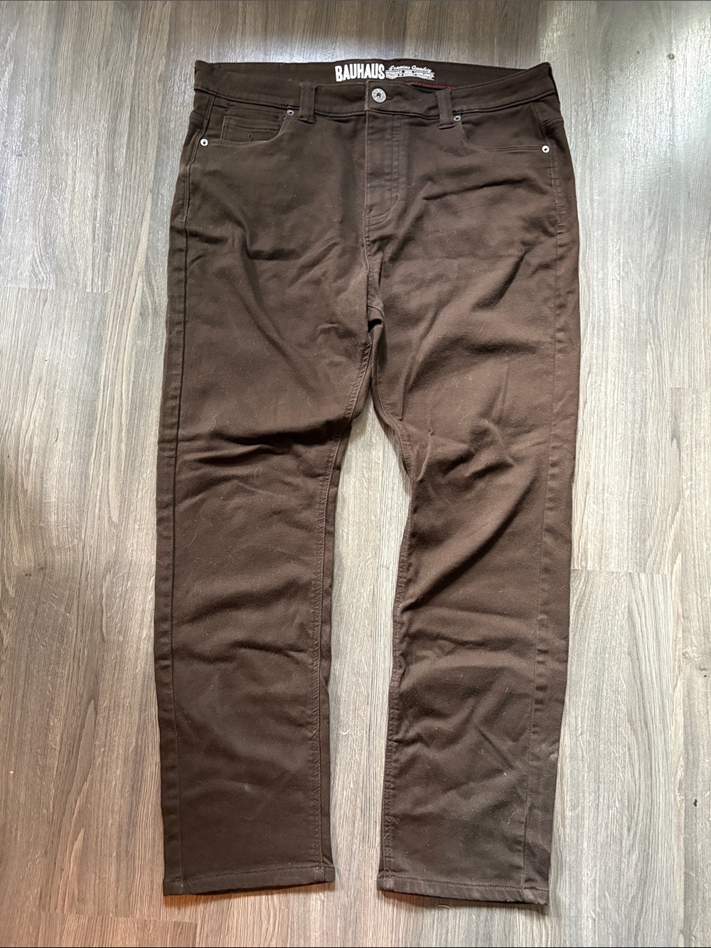 Men's Straight Jeans in Dark Brown